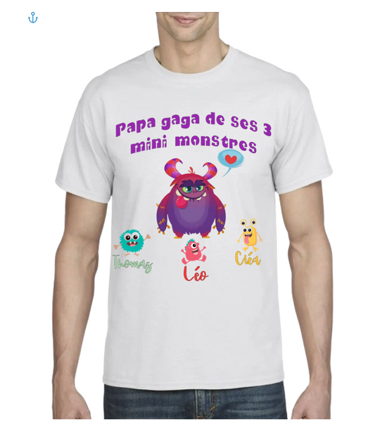 T-shirt Papa monstre